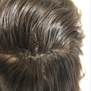 New 100% Human Hair Full Lace Toupee